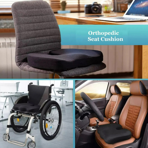 Cojín Coxis Ortopédico Premium Ergonómico Con Memory Foam
