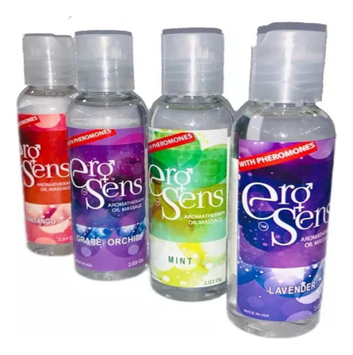 Aceite Para Masaje Aromas Erosenss 60 Ml Paquete 3pz