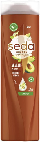 Shampoo Joias Da Natureza Bomba de Nutrição Abacate e Karité 325ml Seda