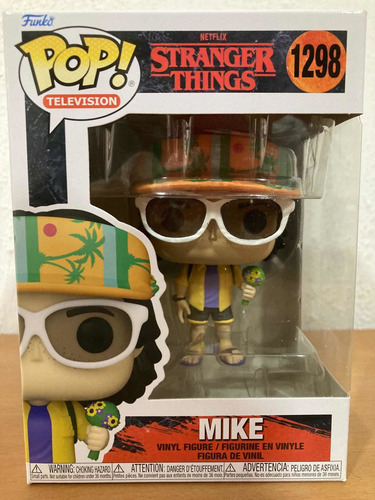 Mike 1298 Stranger Things Seasson 4 Funko Pop Netflix Nuevo.