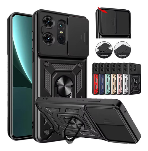 Funda Capa Capinha Anel Camshield Motorola Edge 50 Neo