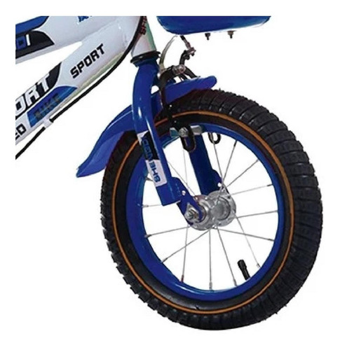 Bicicleta Infantil Aro 12 Azul Con Canasto