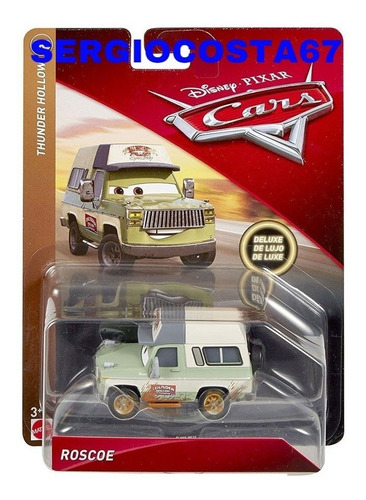 Disney Cars 3 Roscoe Teto Branco Raro Deluxe Mega Cor Não Se Aplica