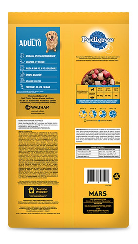 Imagen 2 de 8 de Pedigree Alimento Seco Perro Adulto Carne Pollo Cereal 3kg