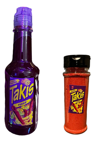 Pack De 2, Sazonador Y Salsa Takis Fuego