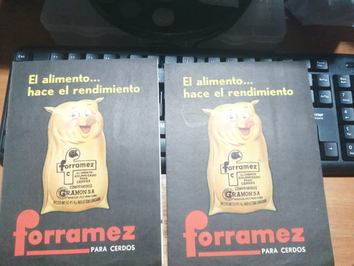 2 Folletos Aniguos De Forramez Para Cerdos Labs Gramon