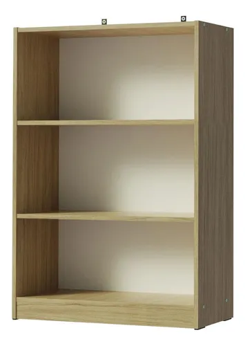 Estante Para Libros Madesa 6907 Con 3 Nichos