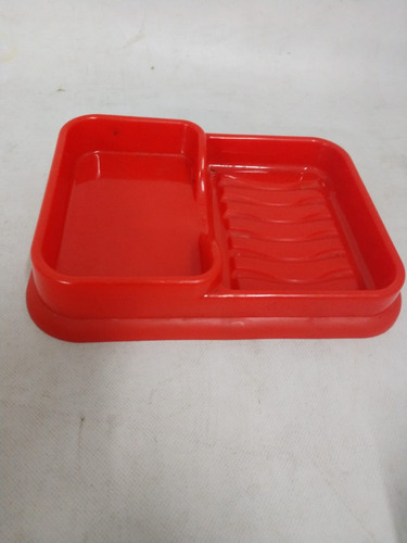 Porta Esponja Y Jabon Plastico Soporte Doble