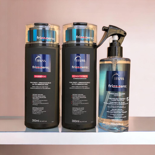 Frizz.zero Shampoo Condiciona 300ml + Frizz Zero 260ml Truss