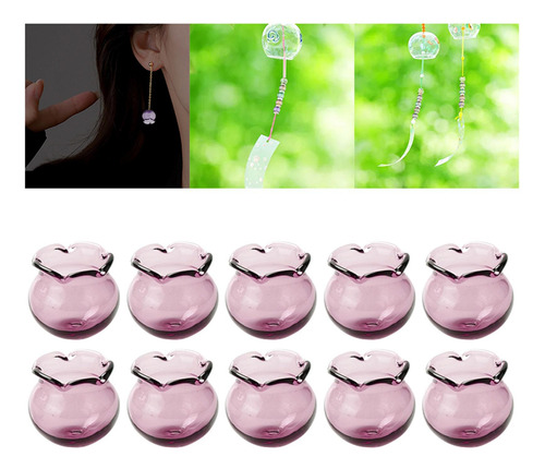 10x Brincos Fazendo Kit Tulipa Contas Soltas Faça Rosa