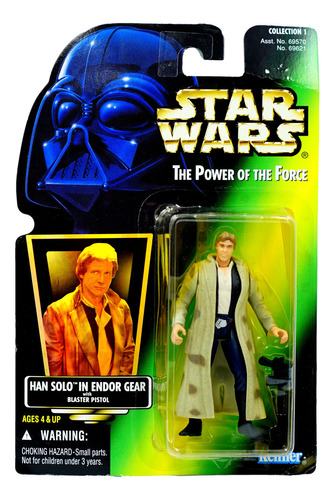 Star Wars Power Of The Force Green Card Holograma Han Solo Endor