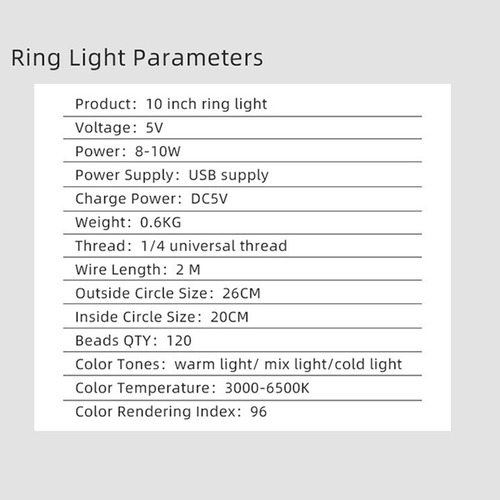 Lámpara Led Ring Light Studio Photo Video Ajustable Con Tríp
