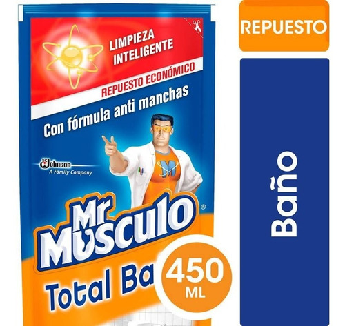 Limpiador Mr Músculo Baño Repuesto 450ml