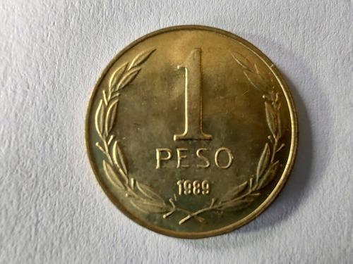 Moneda Chile 1 Peso 1989 Casi Sin Circ(x919