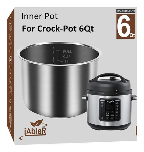 Olla Interior Original Para Crock Pot 6 Cuarto Galon Acero