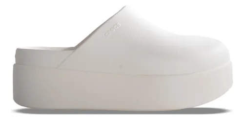 Zuecos Crocs Dylan Platform Clog Mujer Moda Blanco
