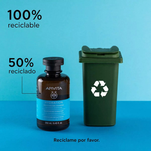 Apivita Hydra Shot Kit Shampoo & Acondicionador Sin Enjuague