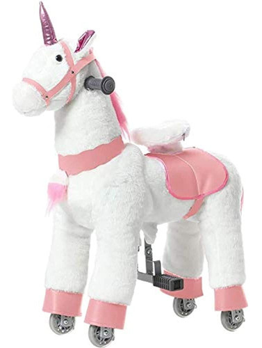 Jojopoony Ride On Unicorn Toy, Kids Ride On Toy Para Niños D