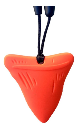 Mordillo Sensorial Autismo Tdah Diente De Tiburón Naranja