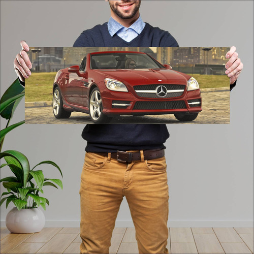 Cuadro 30x80cm Auto 2011 Mercedes Benz Slk Class 931