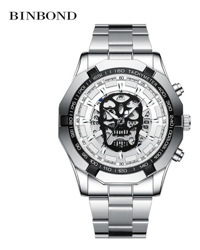 Relojes Luminosos Para Hombre Binbond Con Forma De Calavera