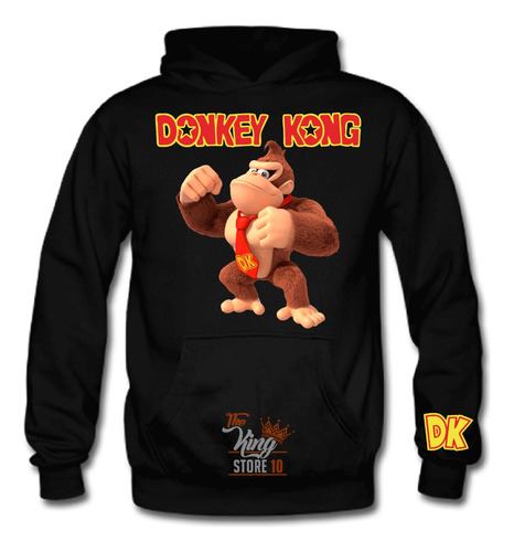 Poleron, Donkey Kong, Mario Bros, Videojuego, Fans, Xxxl / The King Store