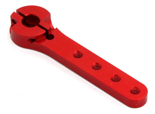 Cnc Metal Rc Servo Horn Rc Vehículo Dirección Servo Rojo