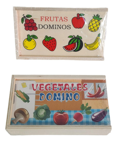 Juego Domino Didáctico Infantil Madera Juguete Niños Diseños