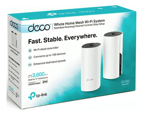 Roteador Tp-link Deco M4 Mesh 2 Gigabit Dual-band Ac1200