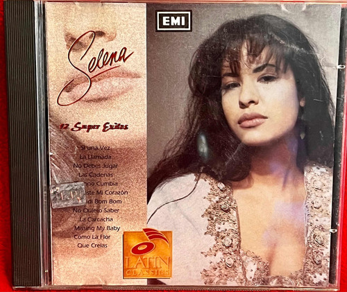 Cd Original Selena / 12 Súper Éxitos. 1994 1a Ed. Canada. (Usado)