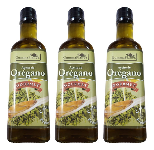 Pack 3 Aceites De Orégano 250 Ml Cada Uno 100% Orgánico