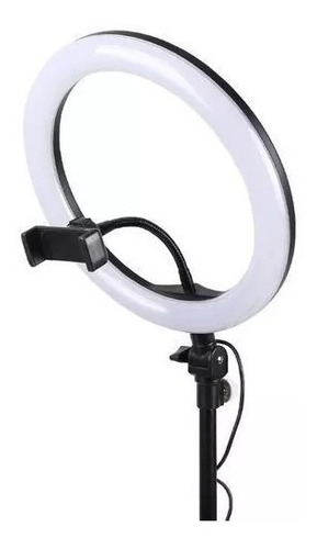 Ring Light Completo Iluminador Portátil 26cm Com  Tripé 2m