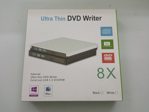 Lector Y Grabador Ultra Thin Dvd Writer 8x