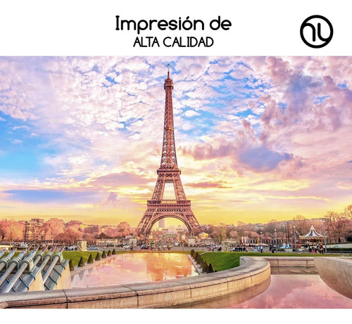Rompecabezas 1000 Piezas Paris Y Torre Eiffel Máxima Calidad