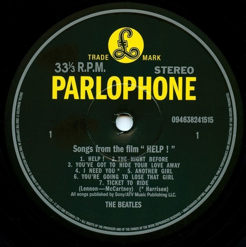 The Beatles Help Vinilo Rock Activity