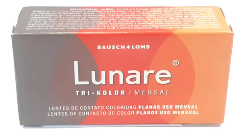 Lentes De Contacto Lunare Tricolor Mensual Neutra Light Blue Blue
