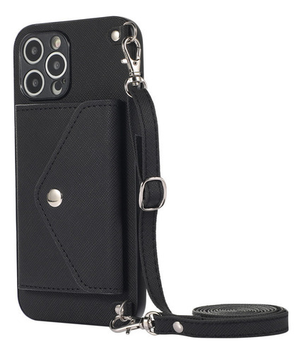 Capa De Celular Transversal Com Cordão Para iPhone 16/15