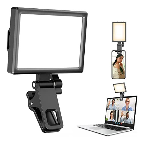 Luz De Selfie Recargable, Luz De Anillo Led Clip Teléf...