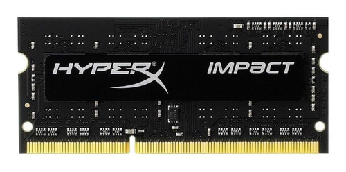 Imagen 1 de 2 de Memoria RAM Impact DDR3 gamer color negro  4GB 1 HyperX HX316LS9IB/4