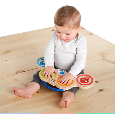 Brinquedo Educativo Bebê Interativo Tambor Musical Touch 6+m