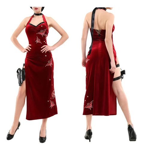 Disfraz De Cheongsam Con Bordado Sexual De Ada Wong