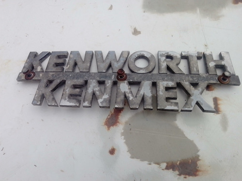 Emblema Kenworth Kenmex En Aluminio Para Tractocamion