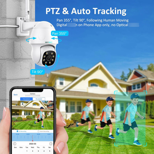 Sv3c Cámara Ip De Seguridad 4k Al Aire Libre 8mp Ptz Pan
