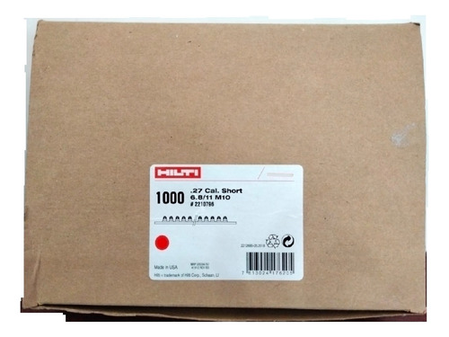 Cartuchos De Pólvora M10 6.8/11 1000 Pzas