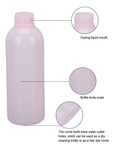 Botella De Peine Hair Root, 3 Unidades, Aplicador De Tinte P