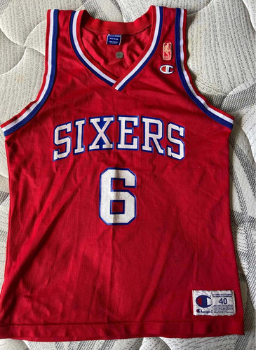 Jersey Julius Erving Sixers Champion De Época 50 Aniversario