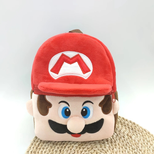  Bolso Mario Bross Mini Morral De 24 Cm Lonchera