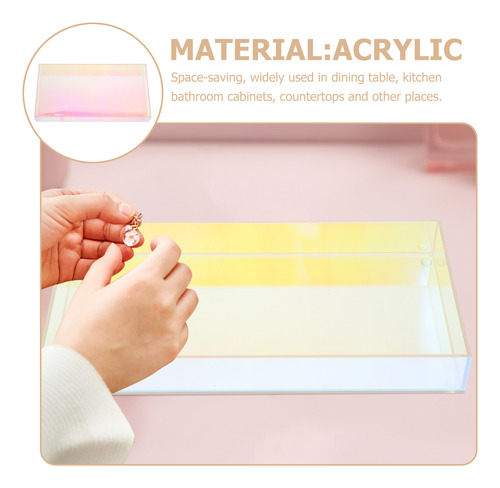 Bandeja De Almacenamiento Acrílica Vanity Stool