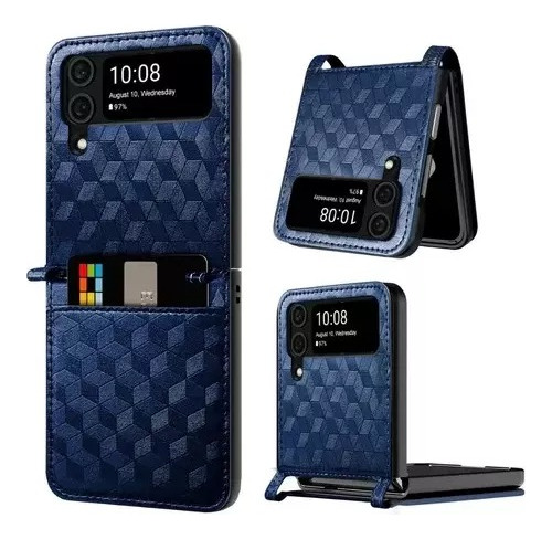 Funda De Cuero Pu Para Samsung Galaxy Z Flip 4 5g