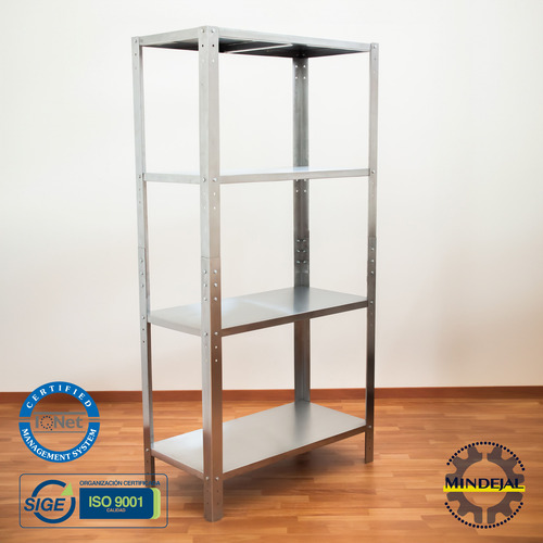 Rack Anaquel Estante 4 Niveles Ajustable Acero Inoxidable